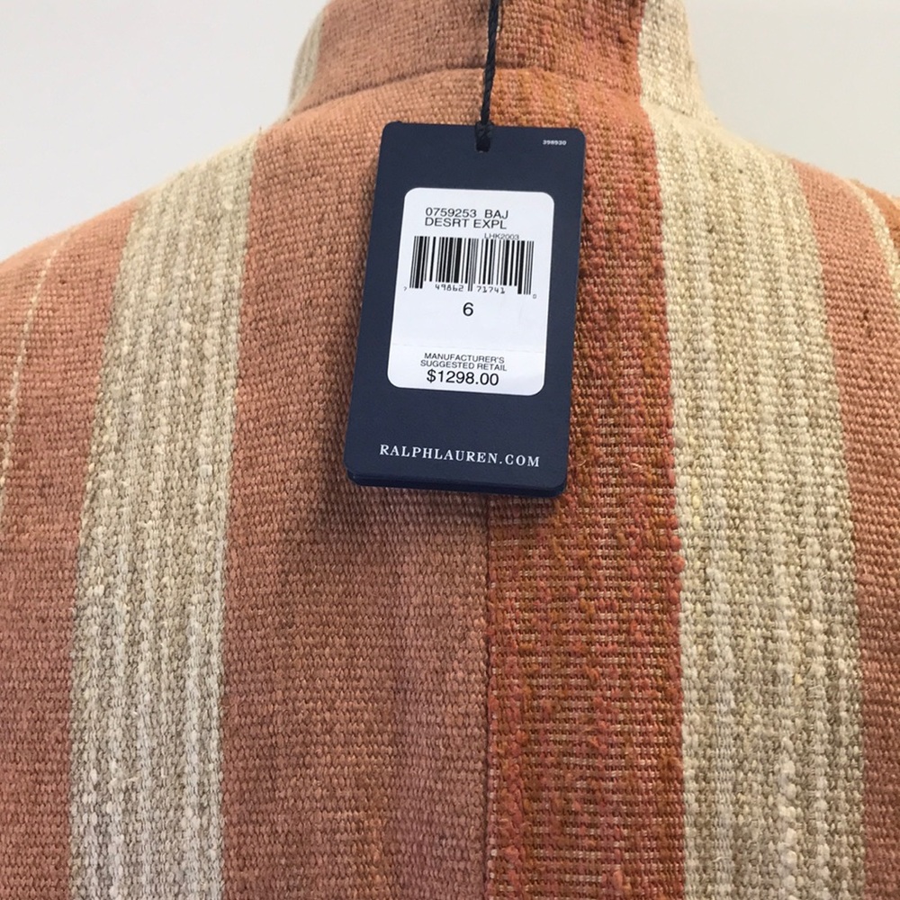 Archival Ralph Lauren SS18 Desert Explorer Military Double Breasted Woven Coat - Picture 10 of 15